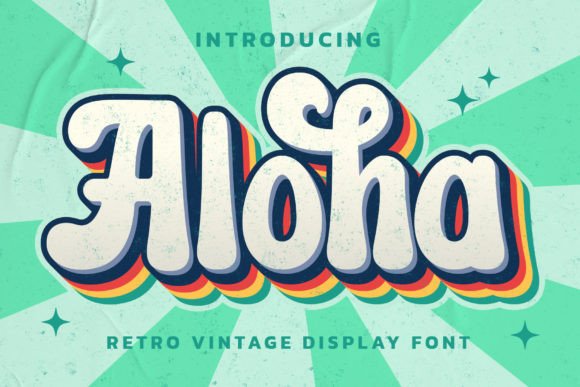 Aloha Display: A Vintage Typeface That Anchors Campaign Visuals
