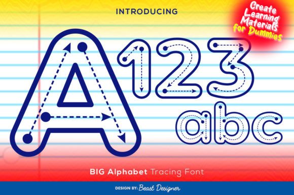 Big Alphabet Tracing Font for Friendly, Consistent Branding