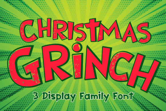Christmas Grinch: A Playful Display Font for Seasonal Campaigns