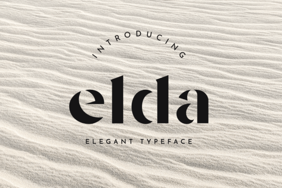 Elda Stencil Font: Elegant, Bold & Perfect for Handmade Labels