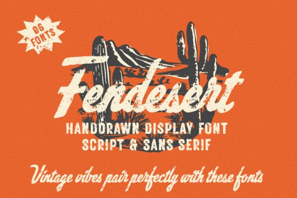 Fendesert: A Vintage Display Font That Feels Human, Not Hand-Drawn