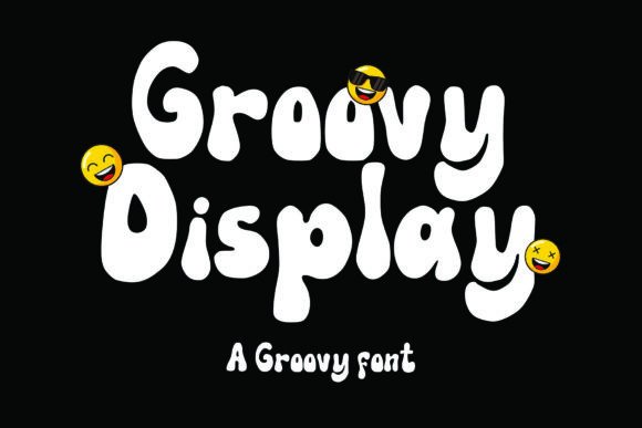 Groovy Display Font: Playful & Bold for Handmade Labels & Printables