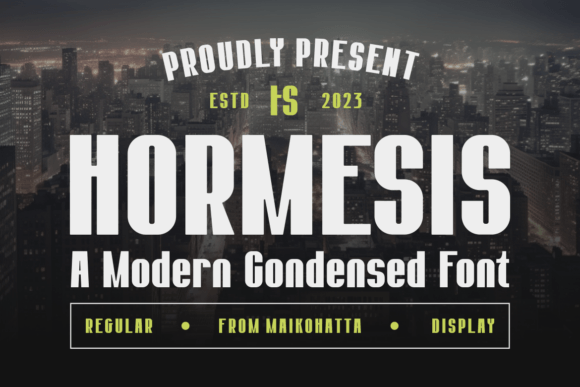 Hormesis - Condensed Display: A Bold, Real-World Font for Digital Branding