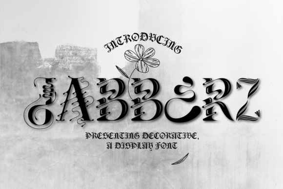 Jabberz Display: A Bold Art Deco Typeface for Standout Branding
