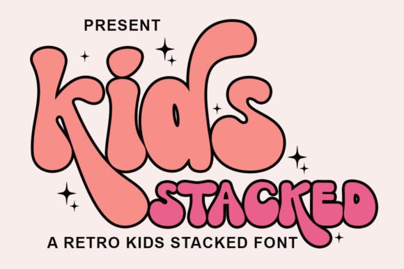 Kids Stacked: A Festive Display Font for Joyful Editorial Moments