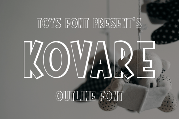 Kovare Outline Font for Kids’ Crafts & Handmade Brands