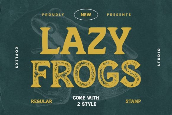 Lazy Frogs Font: A Display Typeface That Sticks in the Feed