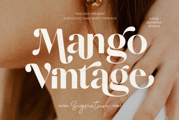Mango Vintage: A Display Font That Elevates Real Small Business Branding