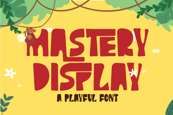 Mastery Display: A Bold, Playful Display Font for Digital Brands