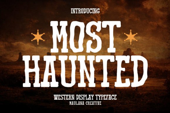 Most Haunted Western Display Typeface for Bold Digital Branding