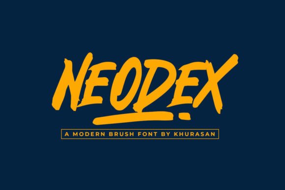 Neodex: A Bold Brush Font That Actually Works in Real Branding