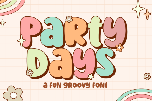 Party Days: A Playful Display Font for Web Designers