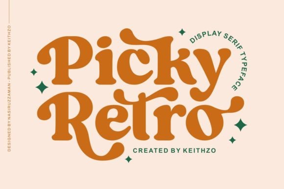 Picky Retro: A Bold Display Serif for Timeless Branding
