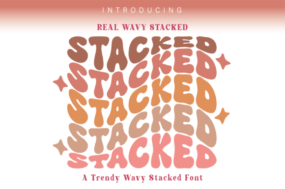 Real Wavy Stacked: A Display Font That Feels Like a Gentle Wave