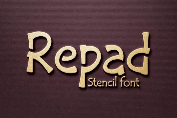 Repad Stencil: A Playful, Machine-Ready Display Font for Real Branding