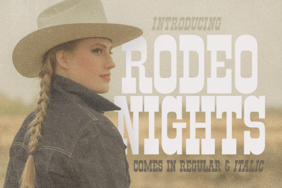 Rodeo Nights: A Bold Display Font for Authentic Brand Identity