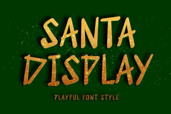 Santa Display: A Charming, Versatile Display Font for Festive & Heartfelt Branding