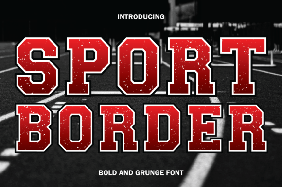 Sport Border: A Bold Display Font That Adds Energy to Your Brand