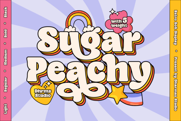 Sugar Peachy: A Joyful Display Font for Web Designers