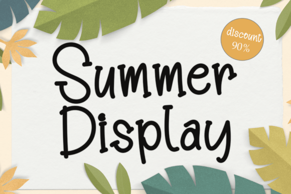 Summer Display: A Modern Display Font That Cuts Through the Feed