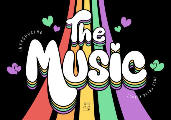 The Music Font: A Retro Display Typeface for Bold Digital Headlines