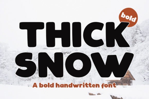 Thick Snow Font: A Festive Display Typeface for Real Brand Projects