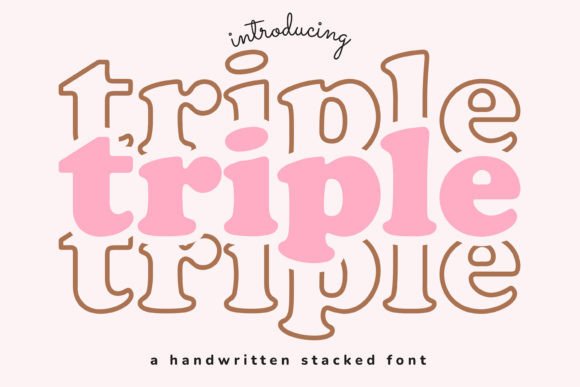 Triple: A Display Font That Breathes Quiet Confidence