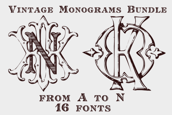 Vintage Monograms Pack: A Display Font That Builds Brand Trust