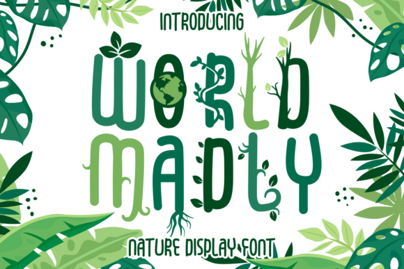 World Madly: A Playful Display Font for Handmade Labels & Printables