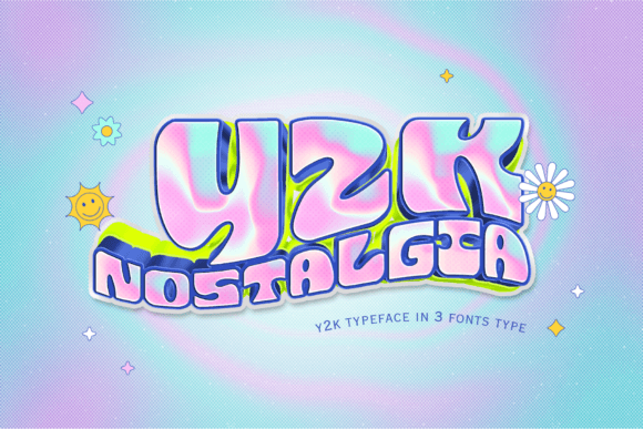 Y2k Nostalgia Font: A Display Typeface for Editorial Personality