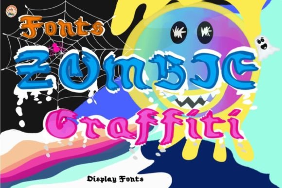Zombie Graffiti Fonts: A Playful Display Typeface for Handmade Brands